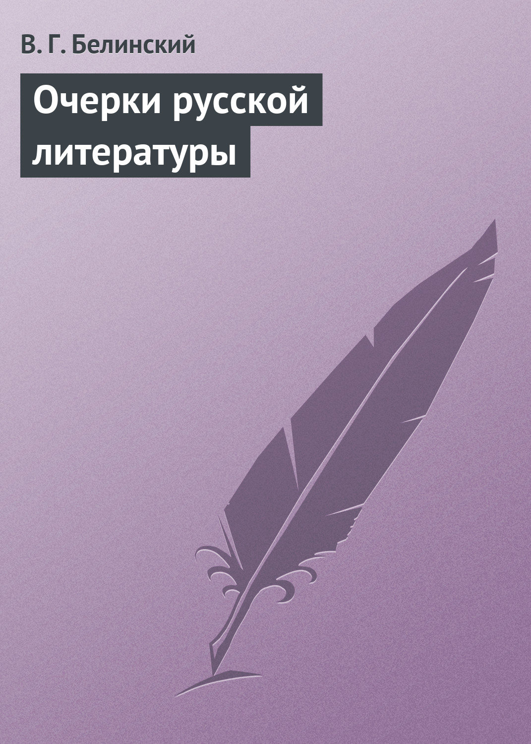 Обложка книги «Очерки русской литературы»