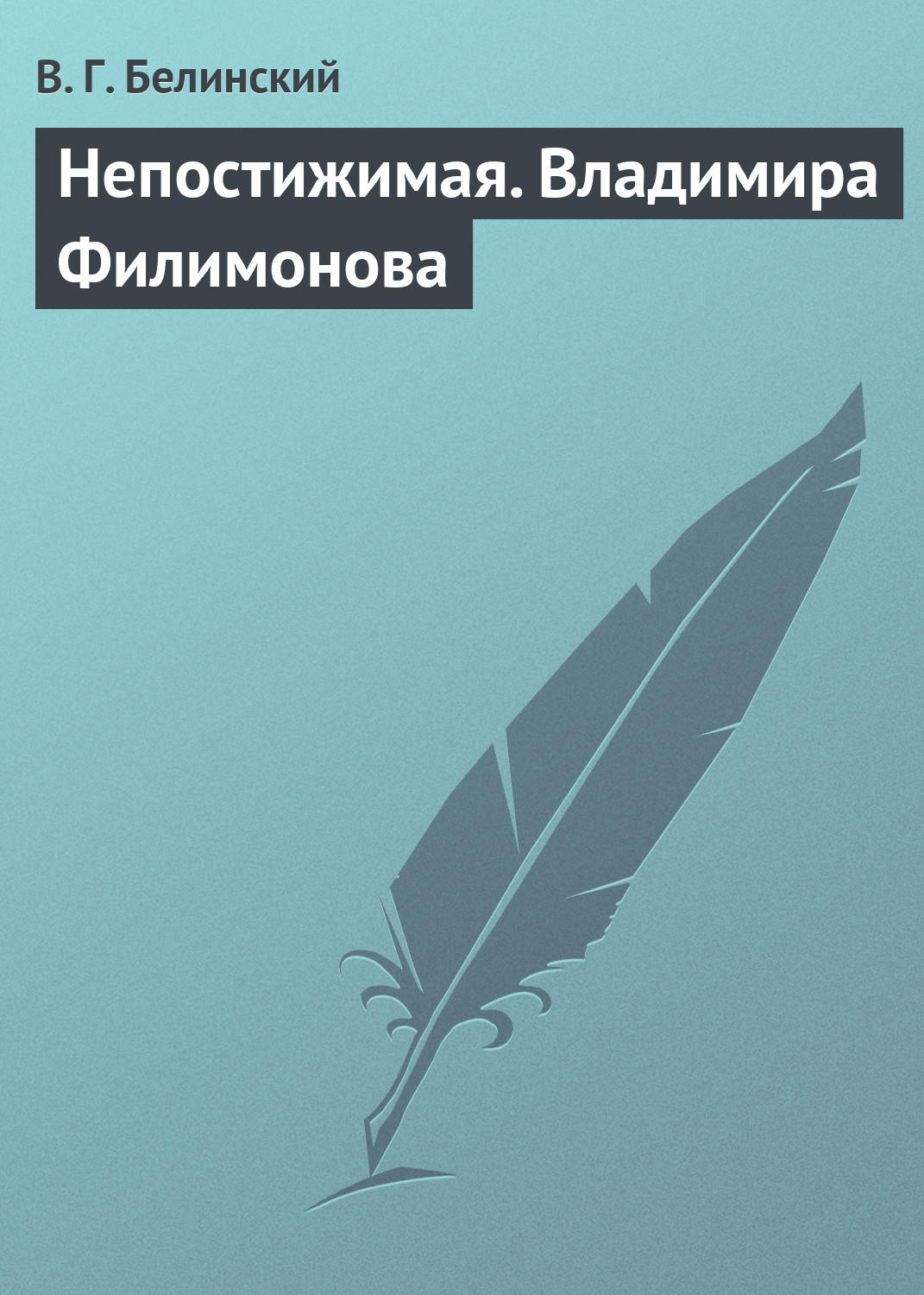 Обложка книги «Непостижимая. Владимира Филимонова»