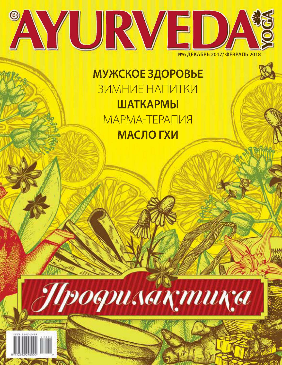Обложка книги «Ayurveda&Yoga №06 / декабрь 2017 – февраль 2018»
