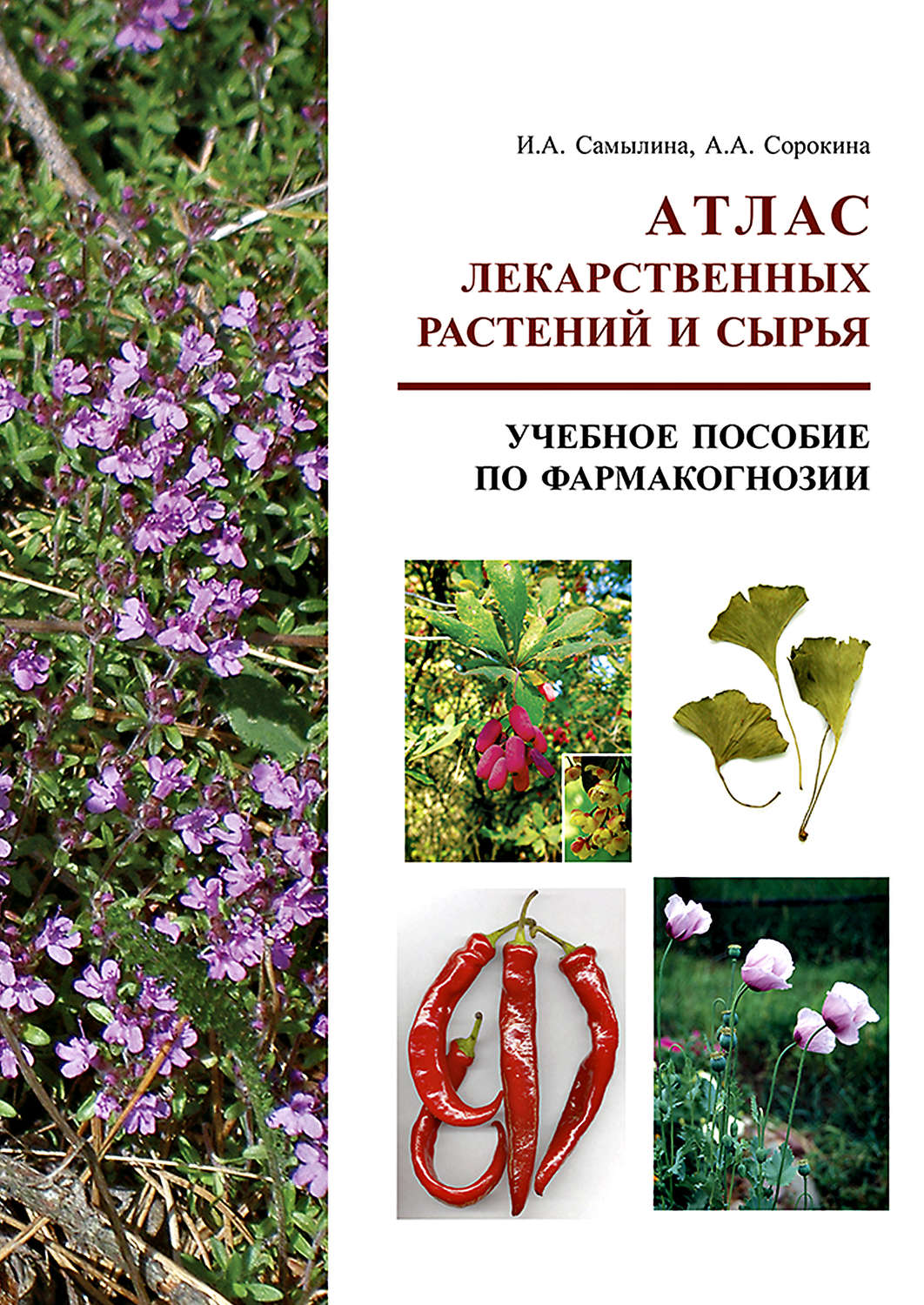 Обложка книги «Атлас лекарственных растений и сырья. Учебное пособие по фармакогнозии»