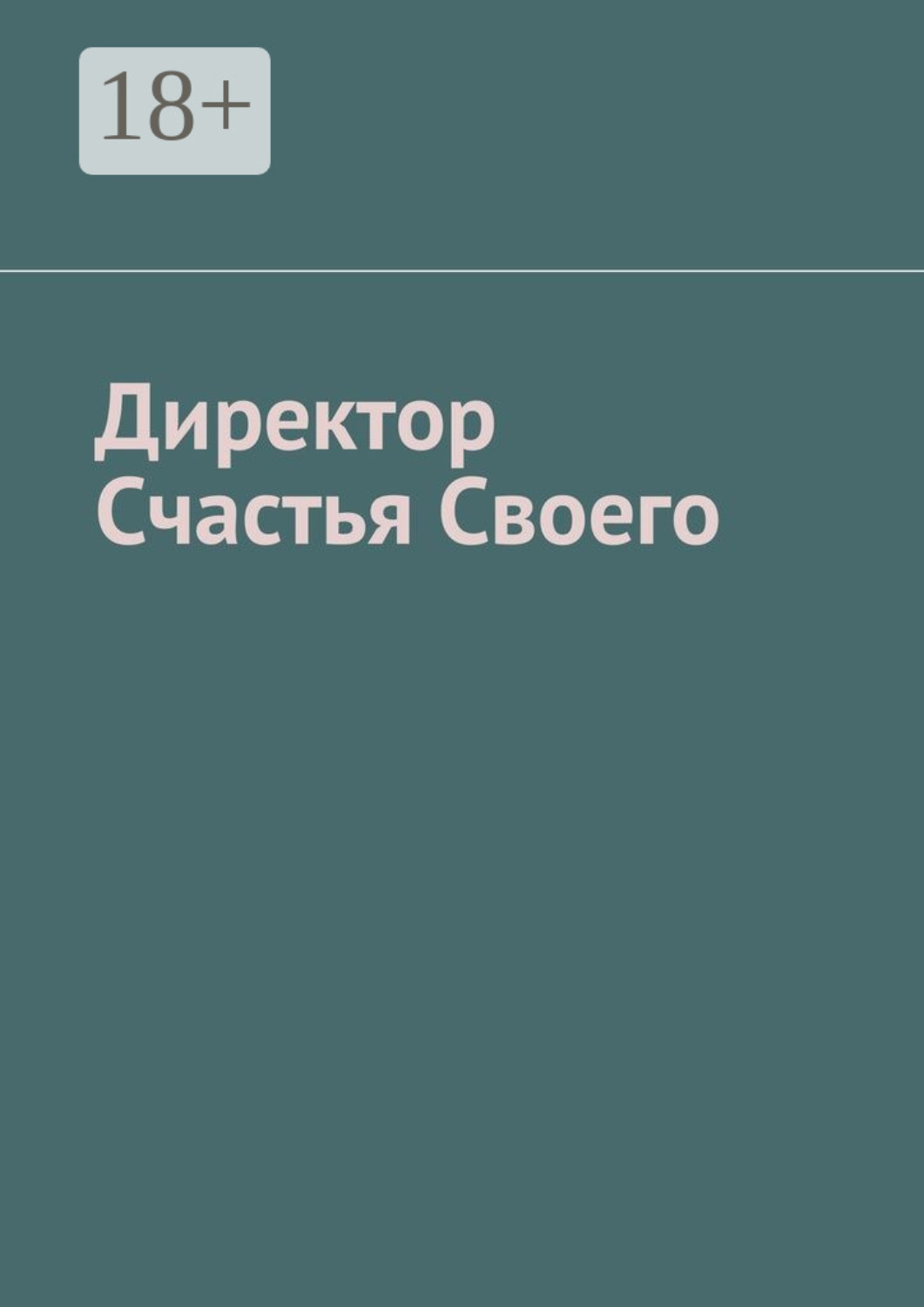 Обложка книги «Директор Счастья Своего»