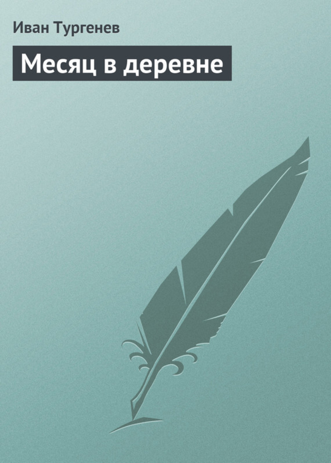 Обложка книги «Месяц в деревне»