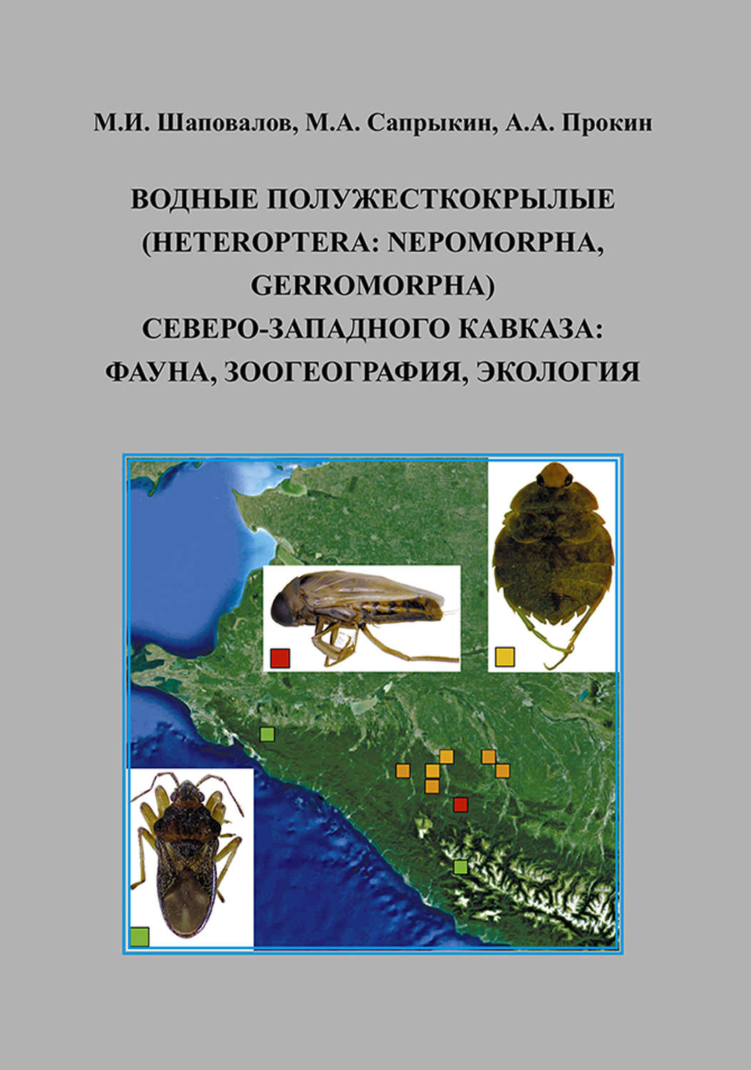Обложка книги «Водные полужесткокрылые (Heteroptera: Nepomorpha, Gerromorpha) Северо-Западного Кавказа: фауна, зоогеография, экология»
