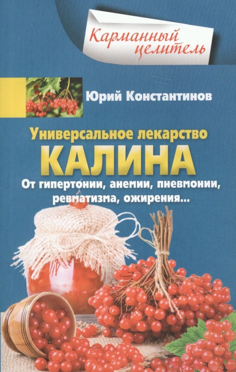 Обложка книги «Универсальное лекарство калина. От гипертонии, анемии, пневмонии, ревматизма, ожирения…»