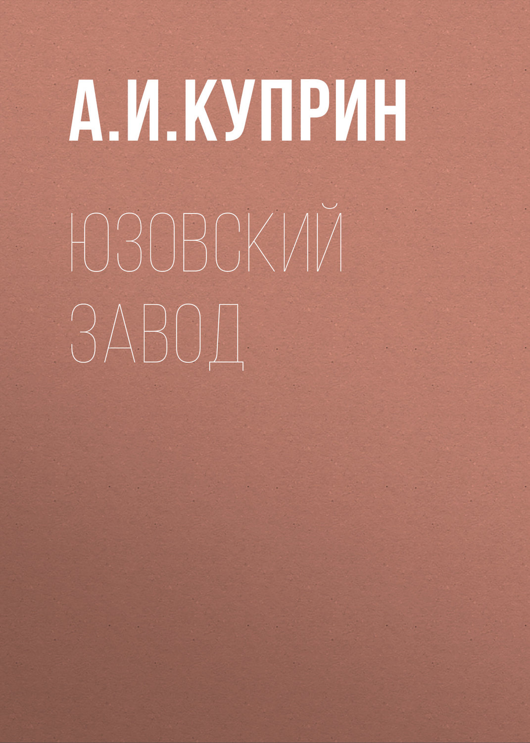 Обложка книги «Юзовский завод»