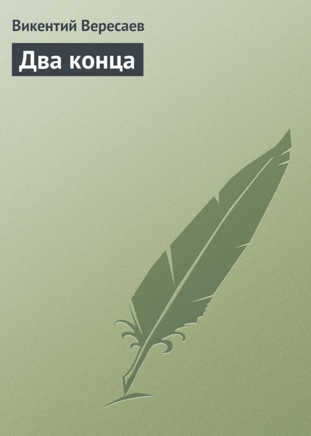 Обложка книги «Два конца»