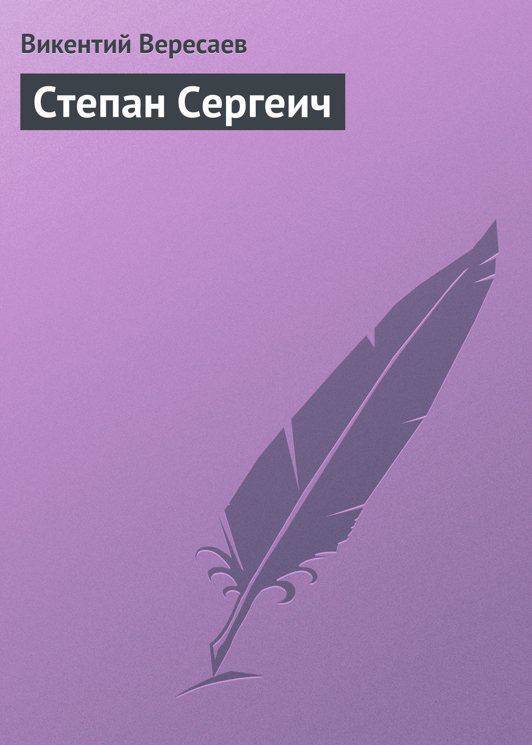 Обложка книги «Степан Сергеич»