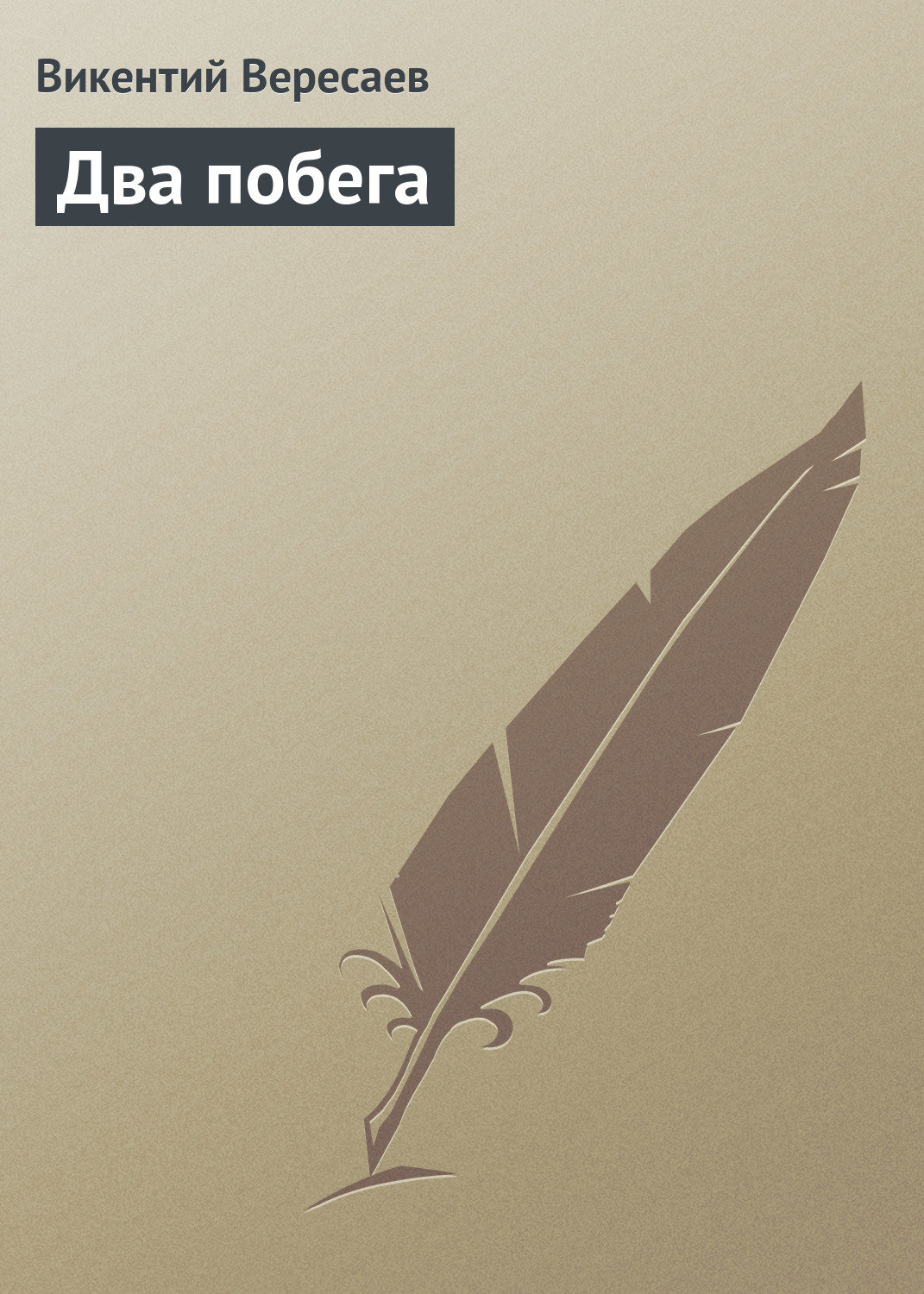 Обложка книги «Два побега»