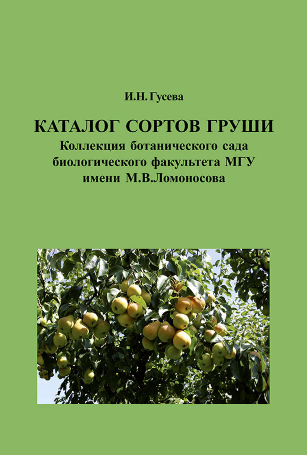Обложка книги «Каталог сортов груши. Коллекция ботанического сада биологического факультета МГУ имени М. В. Ломоносова»