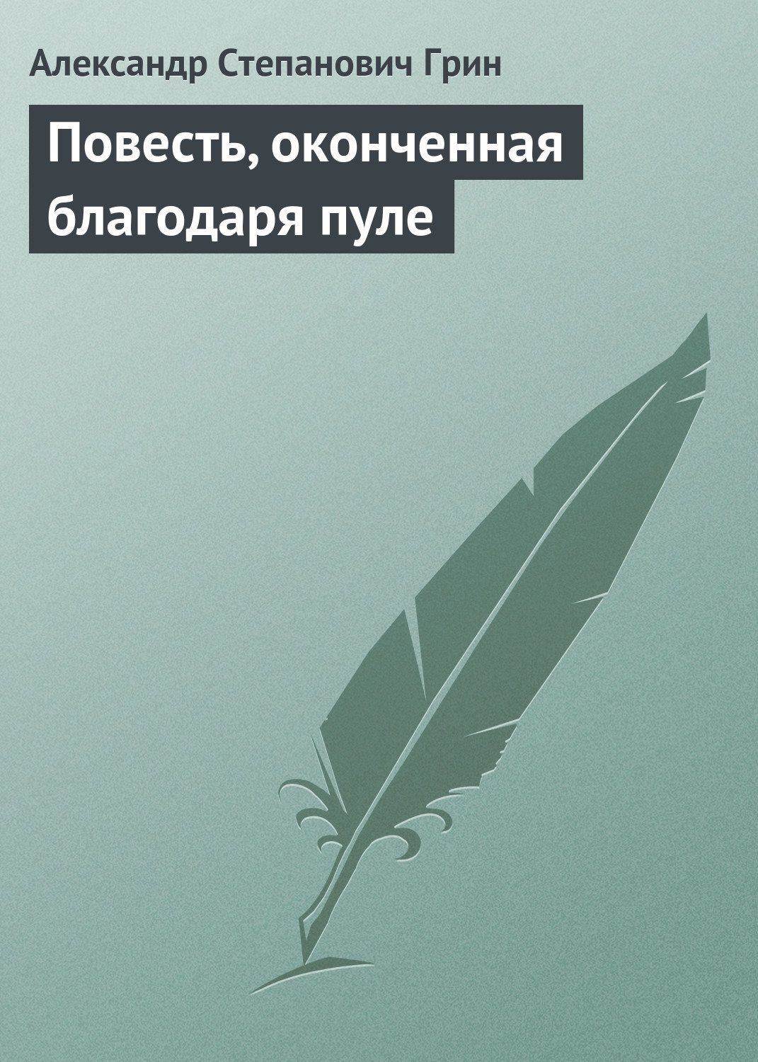 Обложка книги «Повесть, оконченная благодаря пуле»