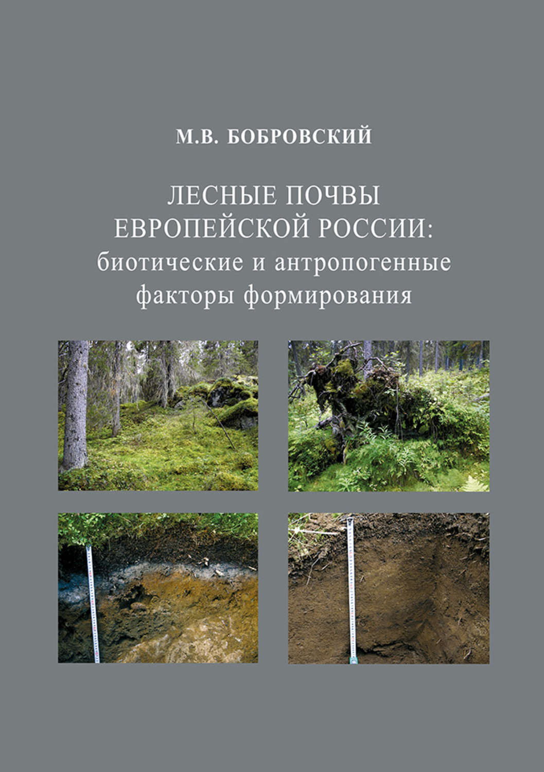 Обложка книги «Лесные почвы Европейской России: биотические и антропогенные факторы формирования»
