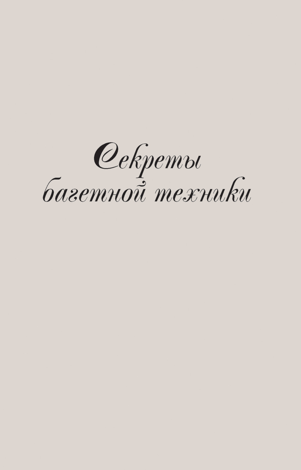 Обложка книги «Секреты багетной техники»