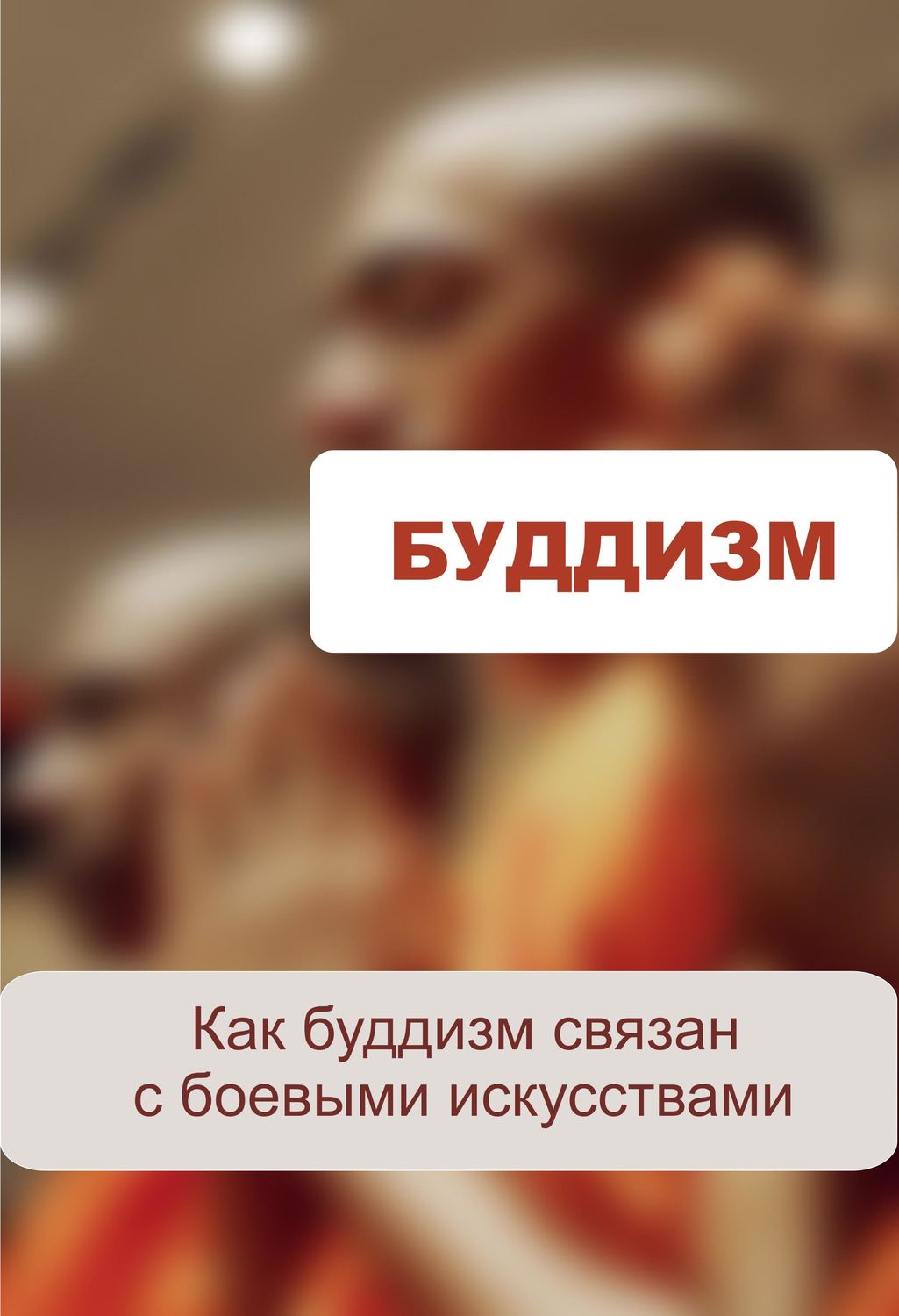 Обложка книги «Как буддизм связан с боевыми искусствами»
