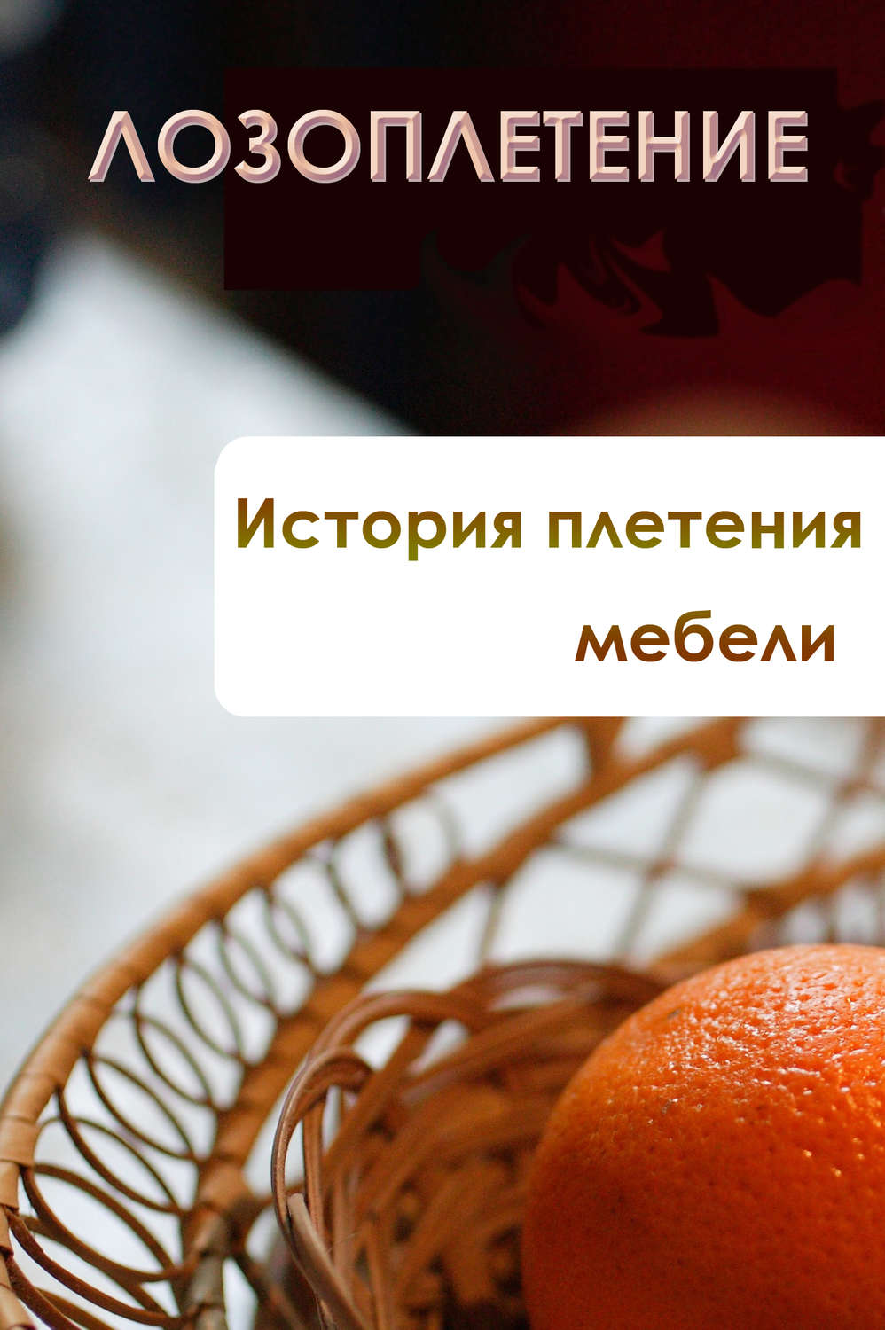 Обложка книги «История плетения мебели»