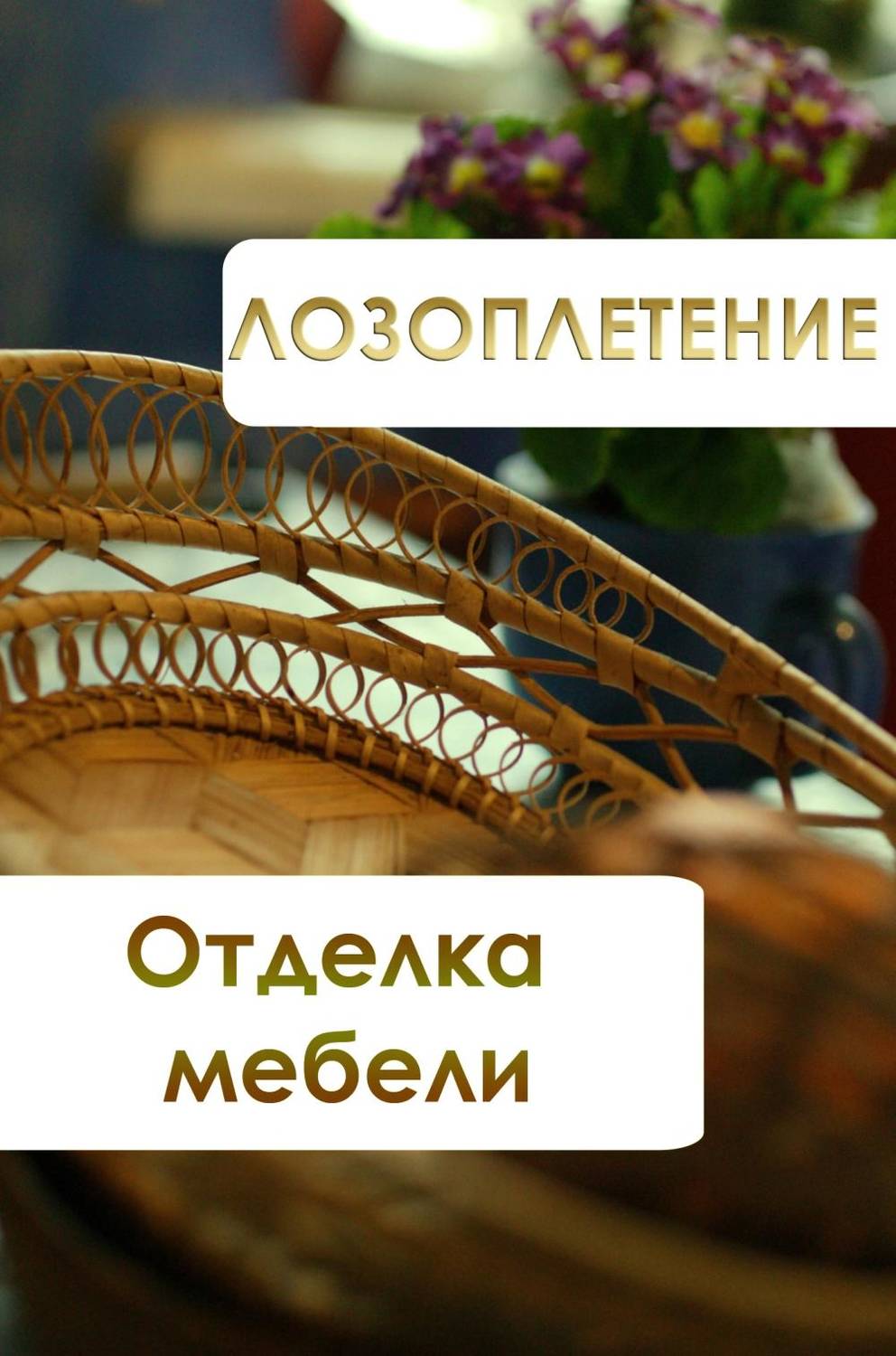 Обложка книги «Лозоплетение. Отделка мебели»