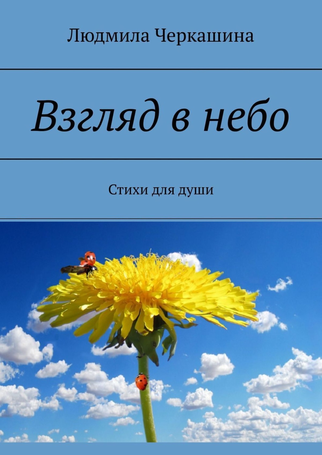 Обложка книги «Взгляд в небо. Стихи для души»