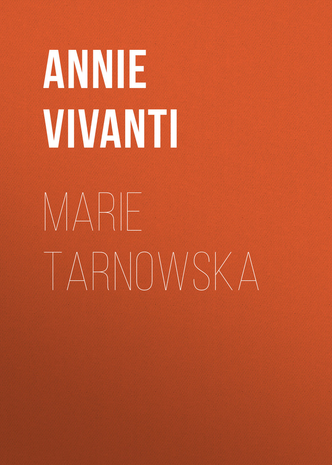 Обложка книги «Marie Tarnowska»