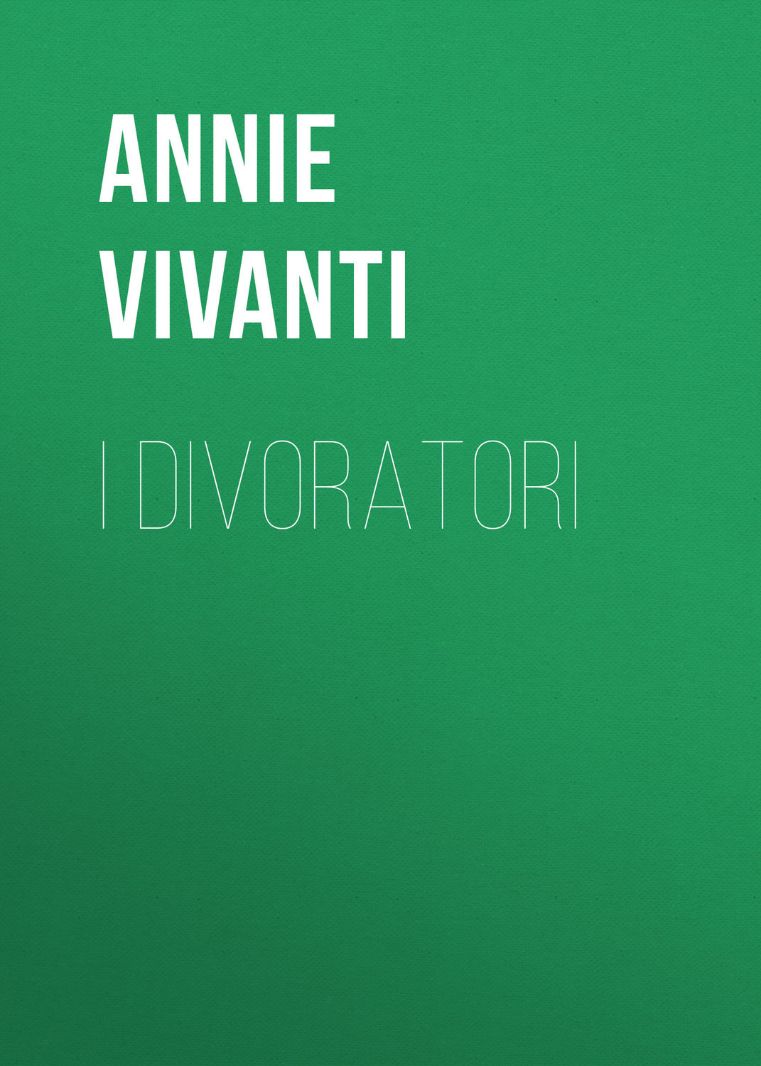 Обложка книги «I divoratori»