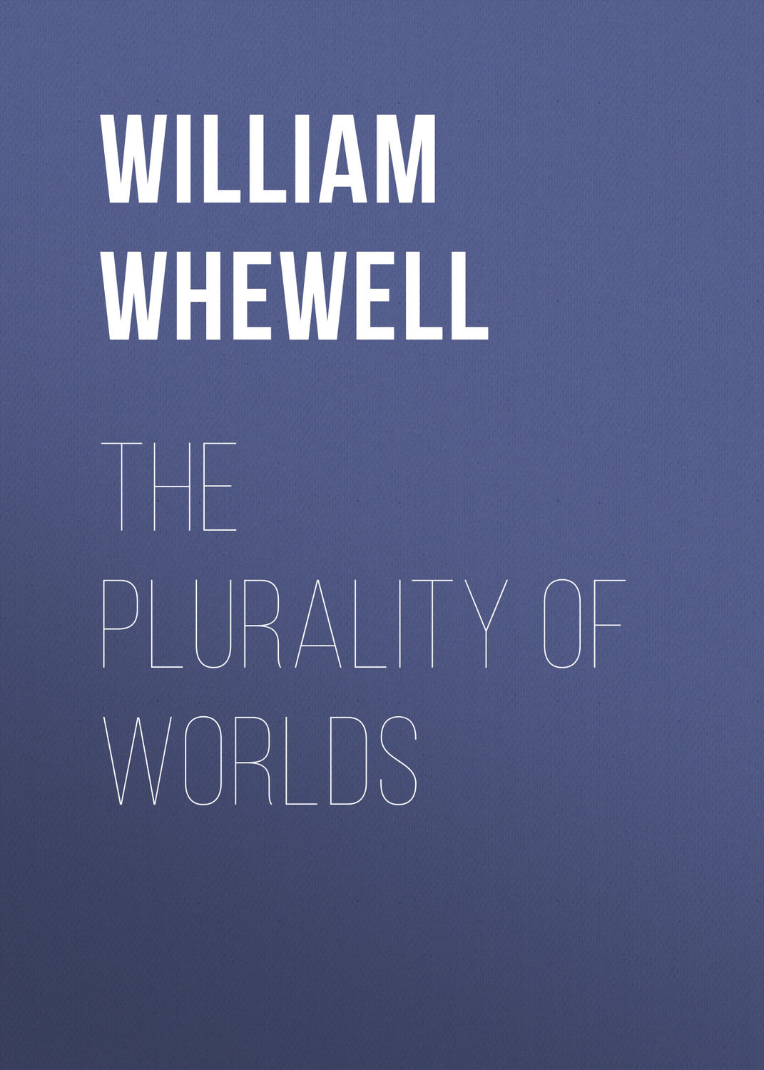 Обложка книги «The Plurality of Worlds»