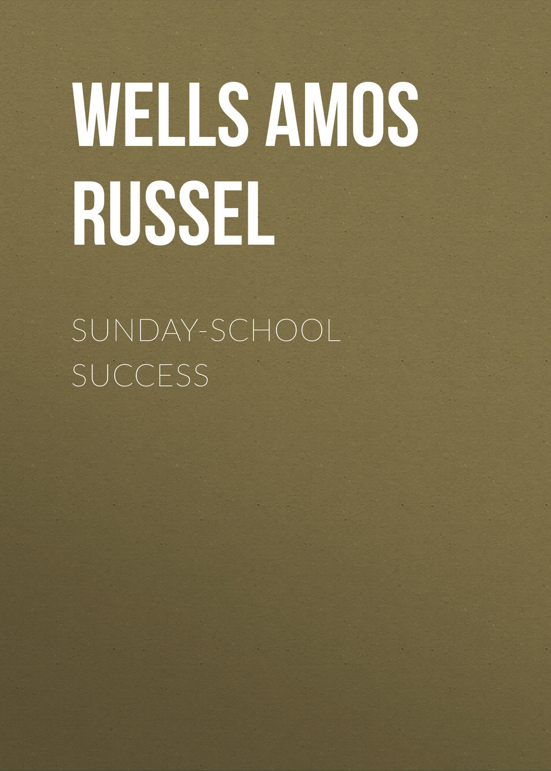 Обложка книги «Sunday-School Success»