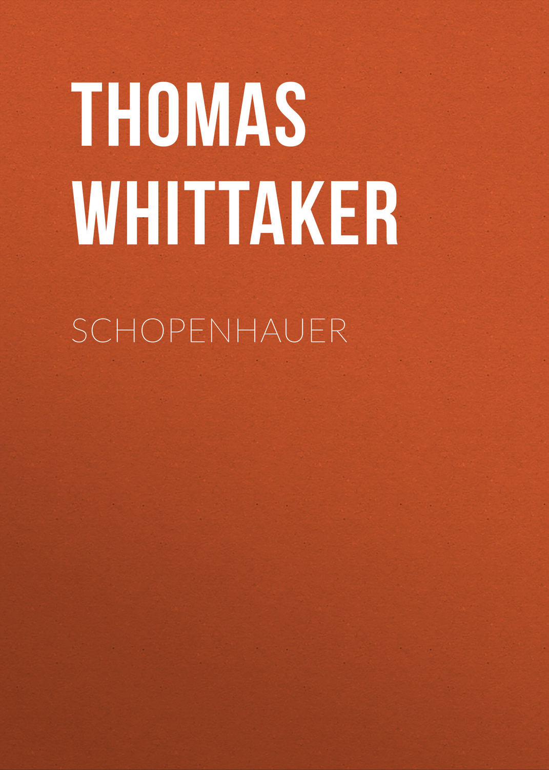 Обложка книги «Schopenhauer»