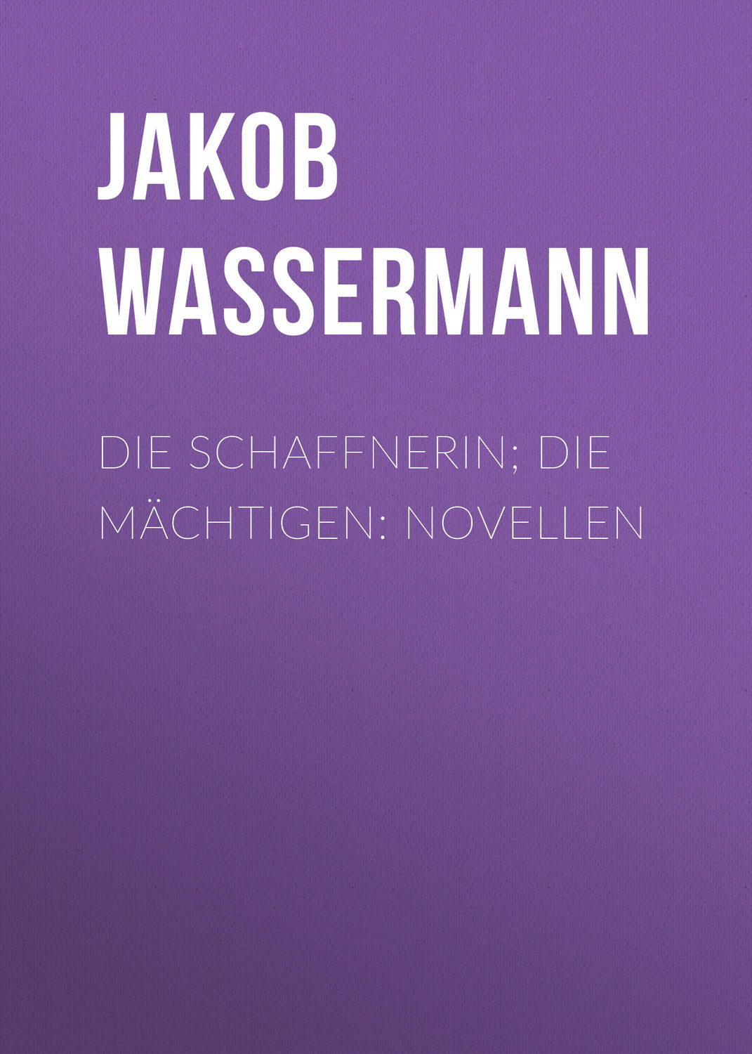 Обложка книги «Die Schaffnerin; Die Mächtigen: Novellen»