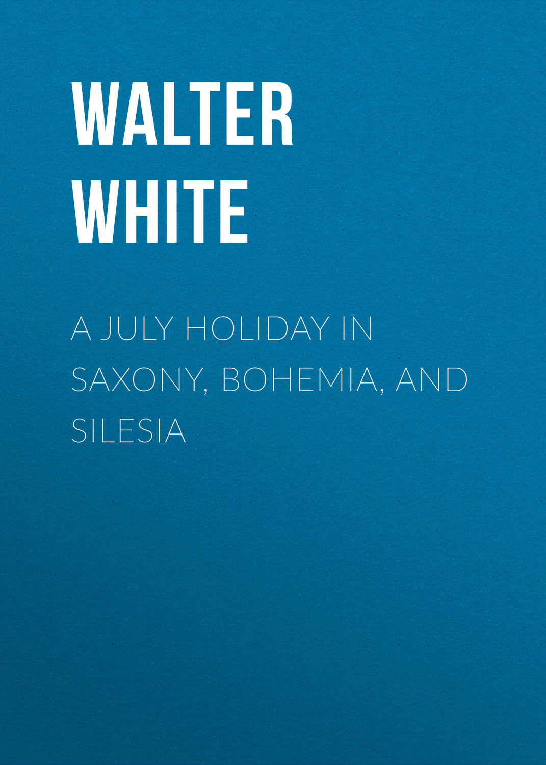Обложка книги «A July Holiday in Saxony, Bohemia, and Silesia»