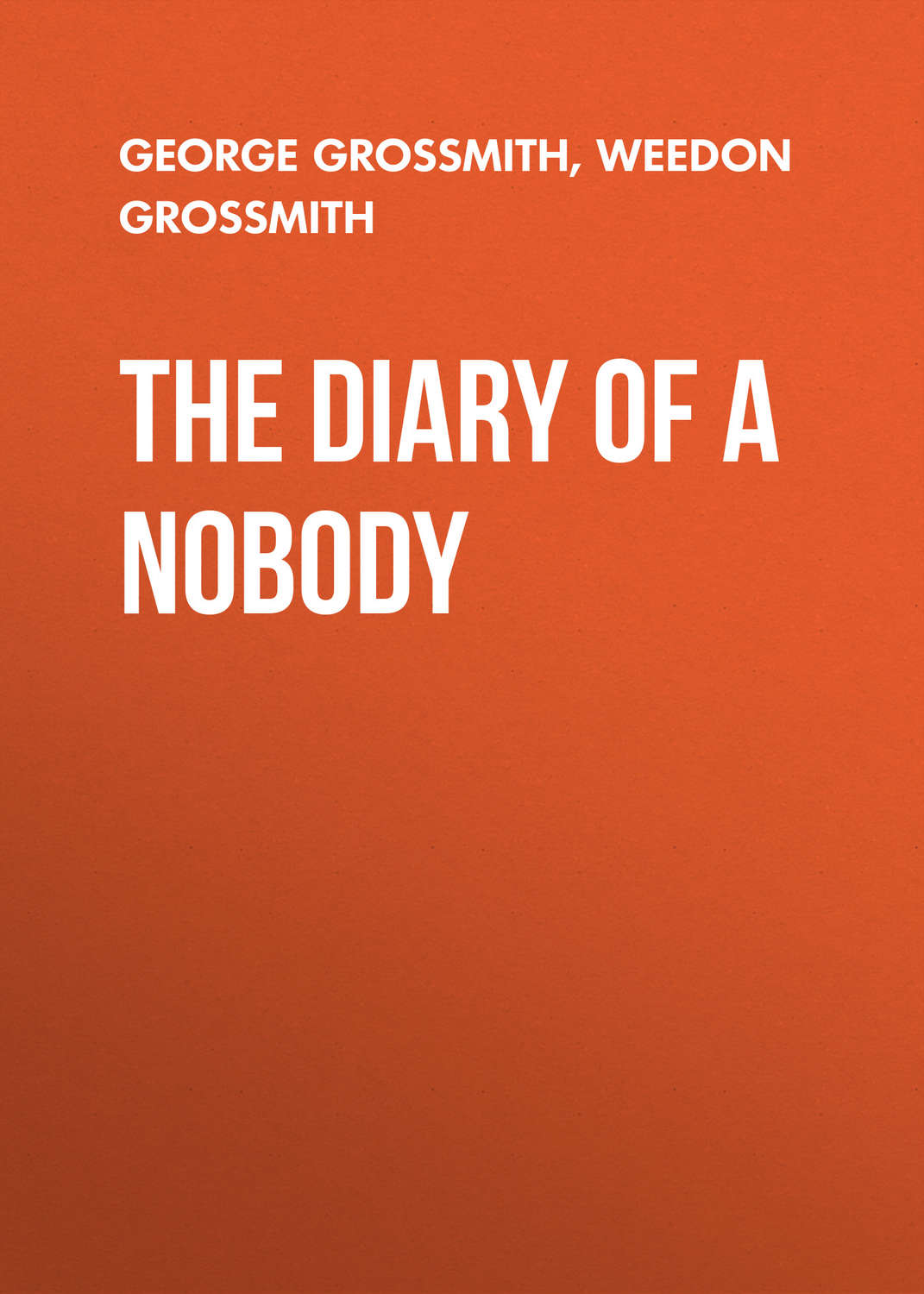 Обложка книги «The Diary of a Nobody»