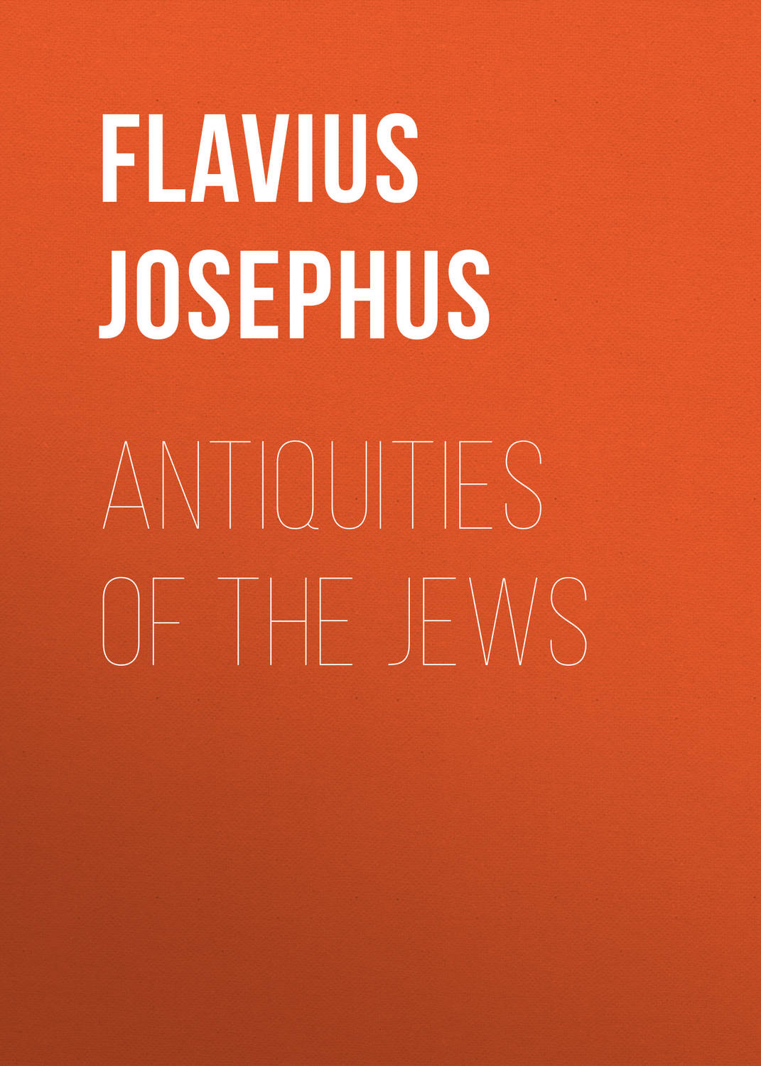 Обложка книги «Antiquities of the Jews»