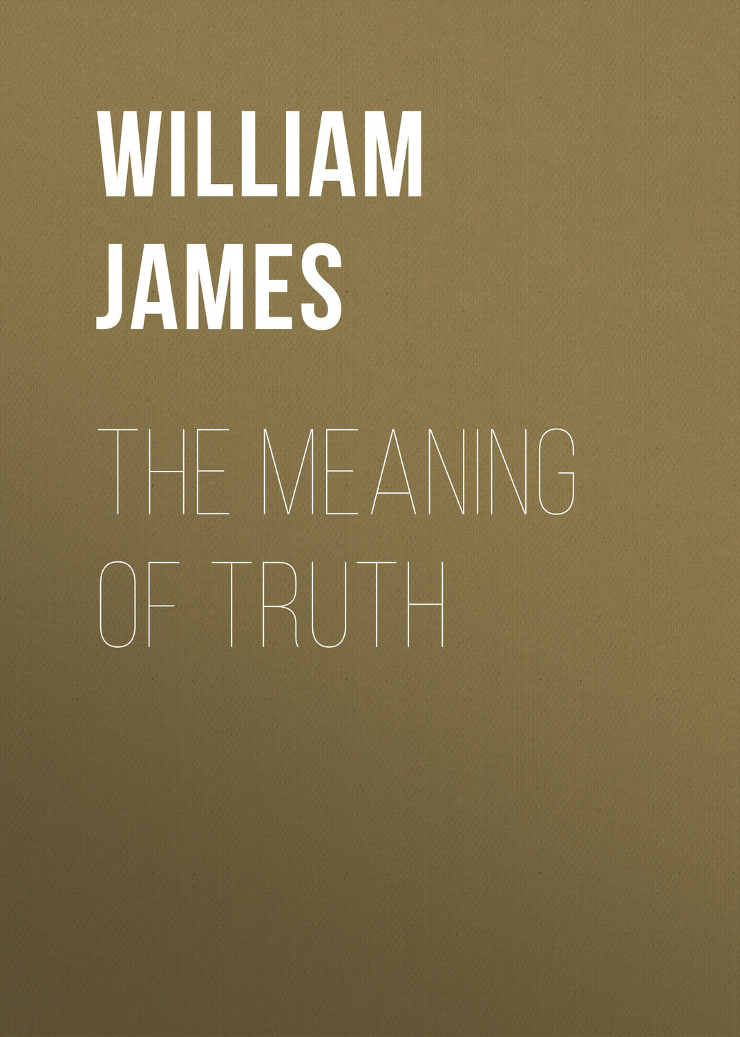Обложка книги «The Meaning of Truth»