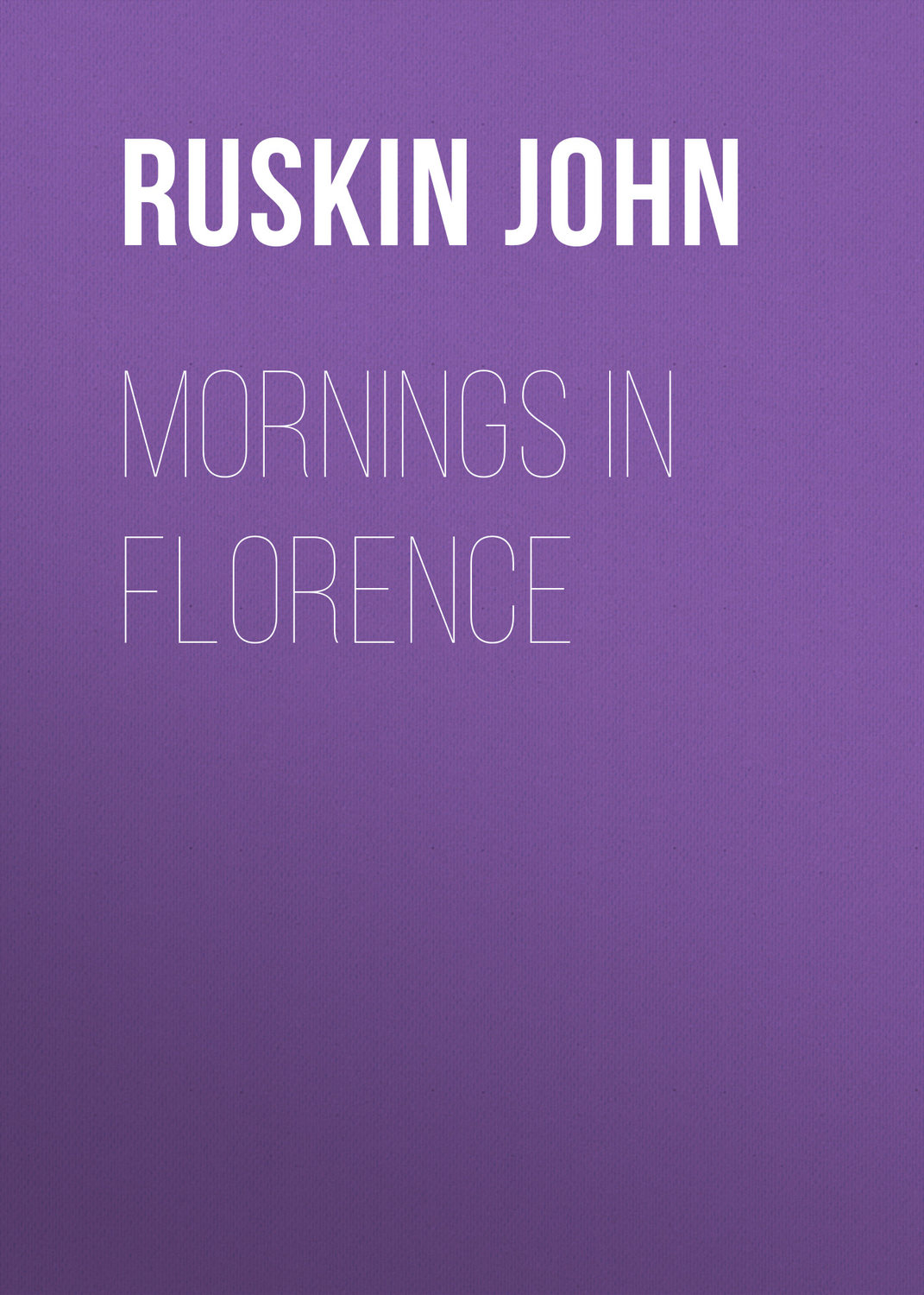 Обложка книги «Mornings in Florence»