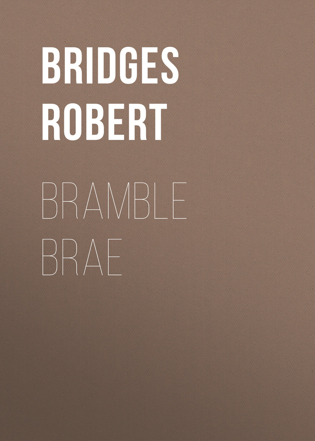 Обложка книги «Bramble Brae»