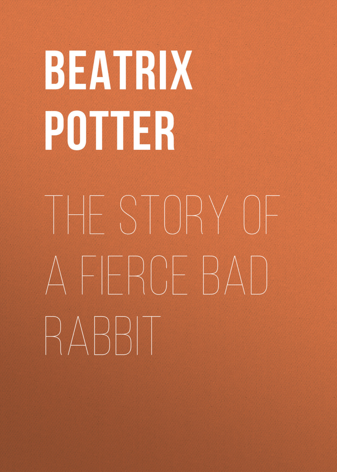 Обложка книги «The Story of a Fierce Bad Rabbit»