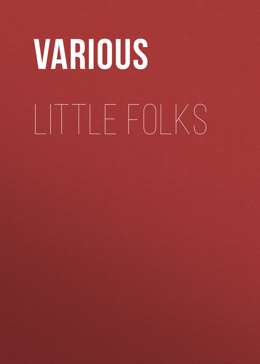 Обложка книги «Little Folks»