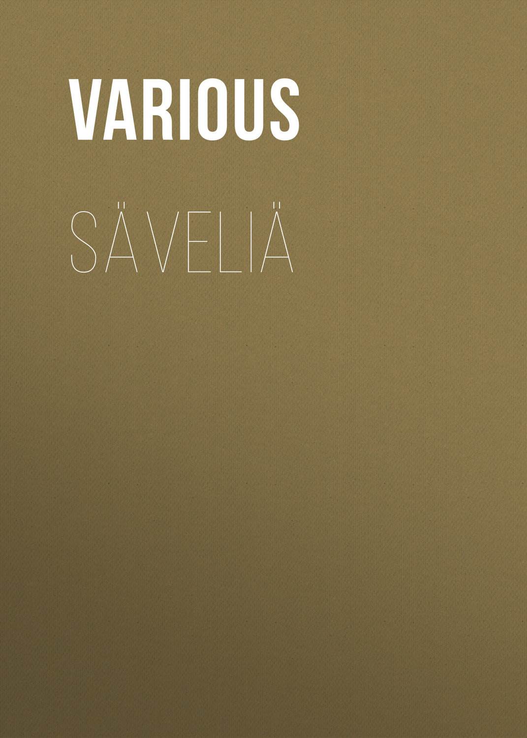 Обложка книги «Säveliä»