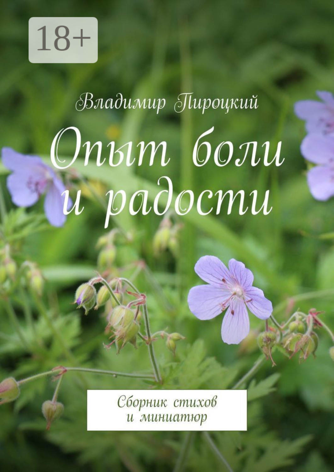 Обложка книги «Опыт боли и радости. Сборник стихов и миниатюр»