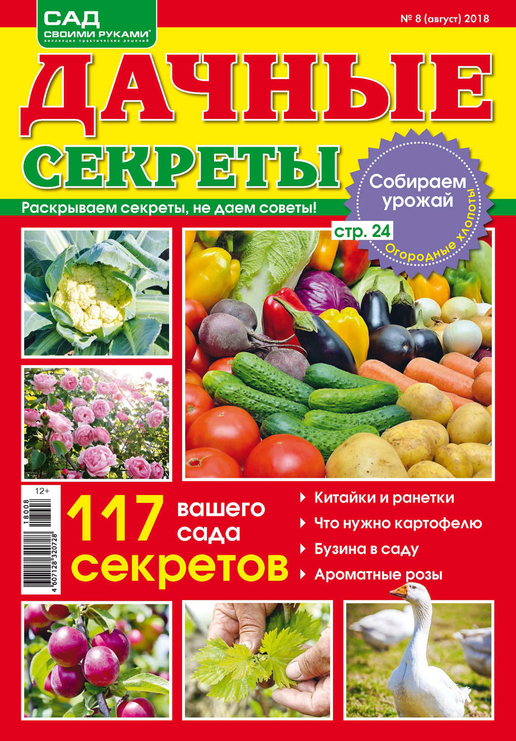 Обложка книги «Сад своими руками. Дачные секреты №8/2018»