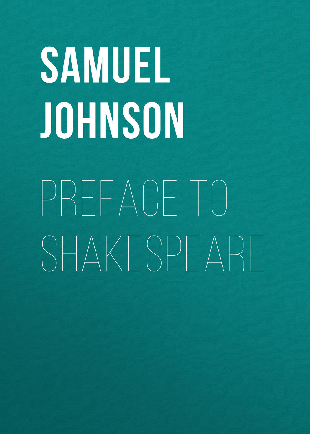 Обложка книги «Preface to Shakespeare»