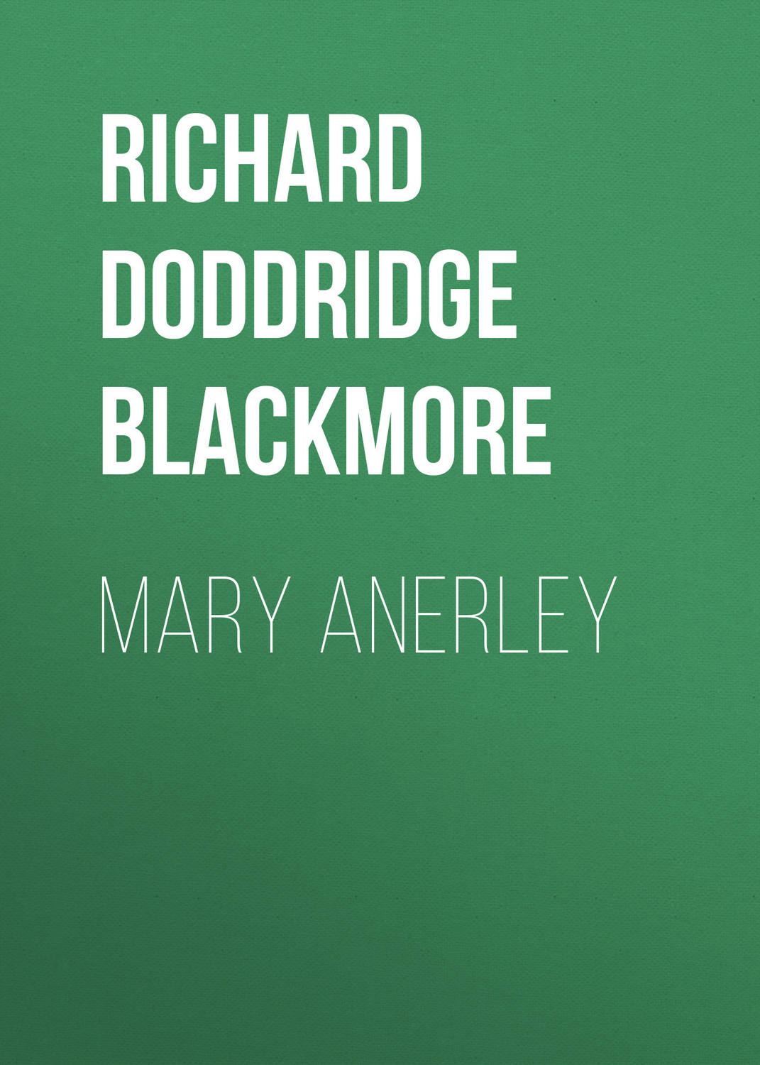 Обложка книги «Mary Anerley»