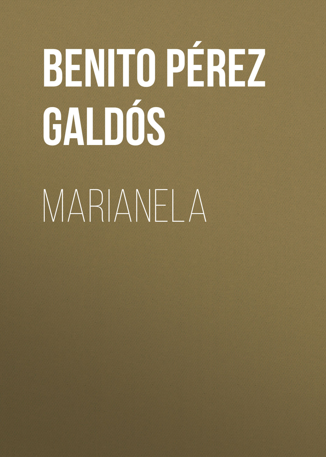 Обложка книги «Marianela»