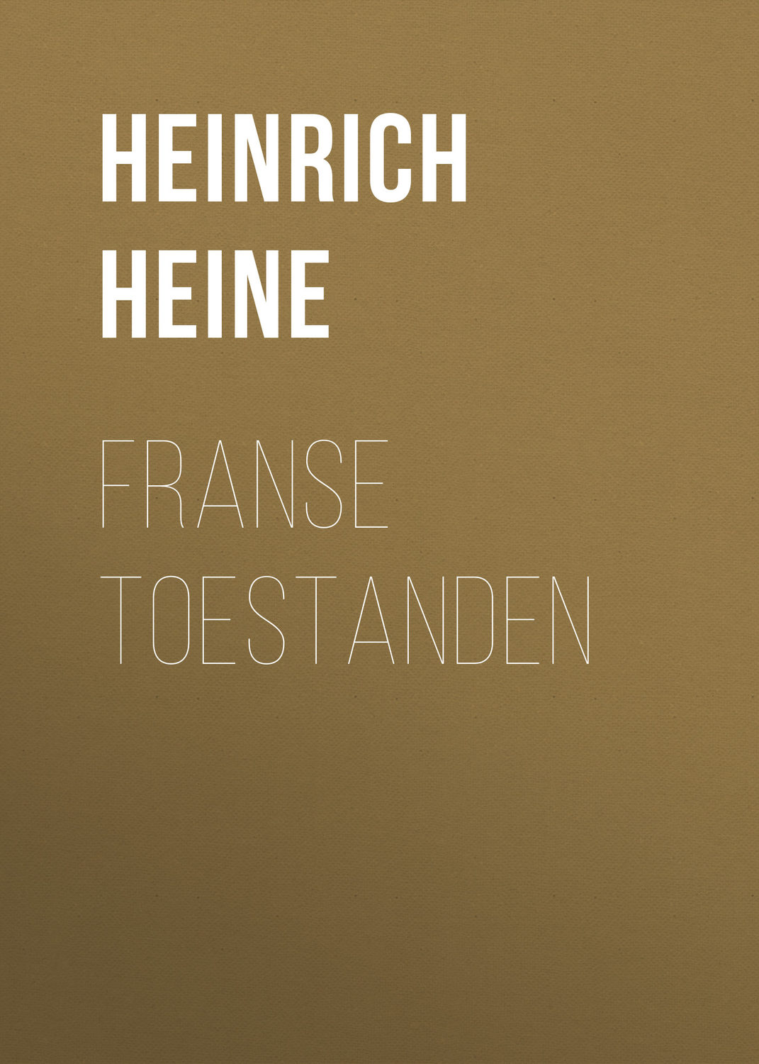 Обложка книги «Franse Toestanden»