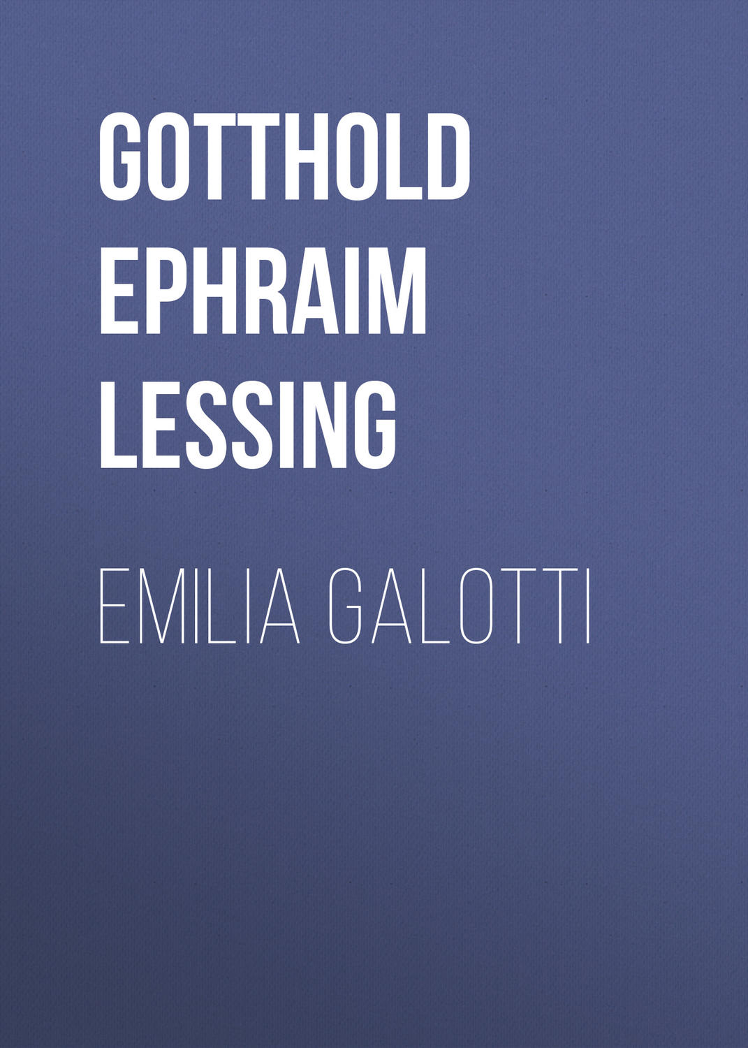 Обложка книги «Emilia Galotti»