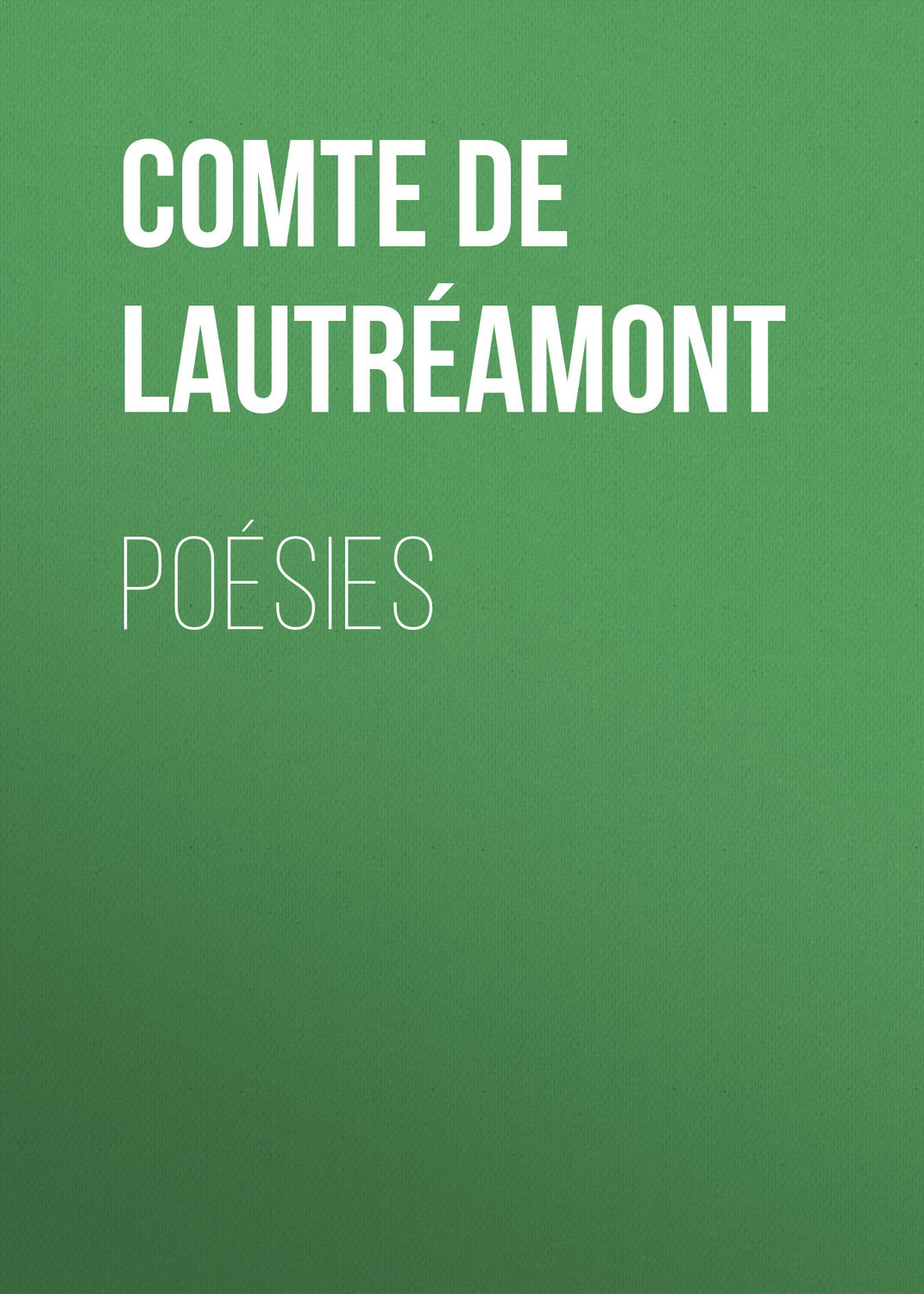 Обложка книги «Poésies»
