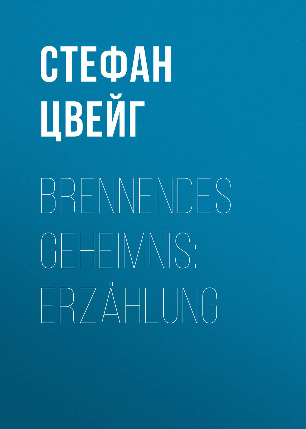 Обложка книги «Brennendes Geheimnis: Erzählung»