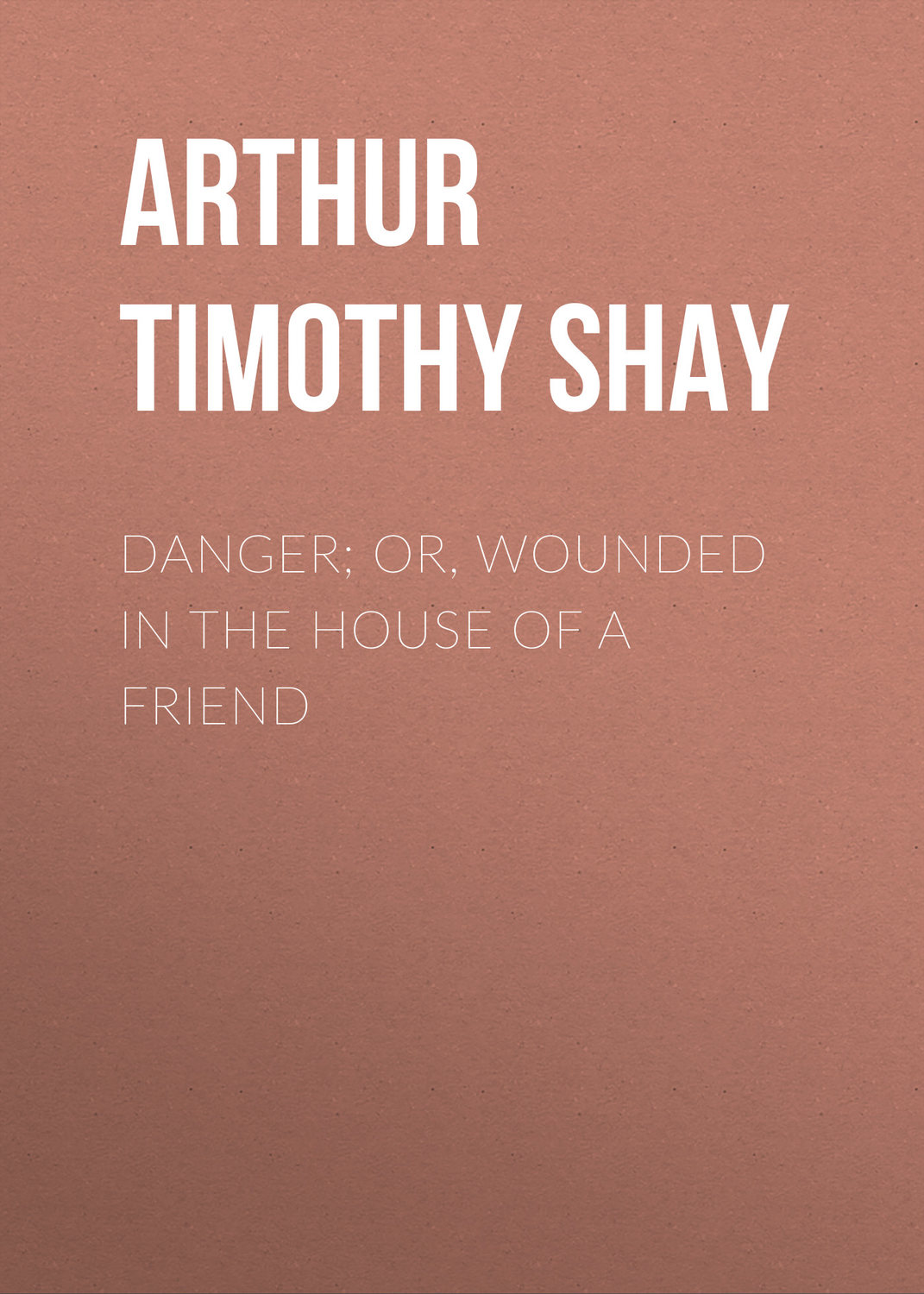 Обложка книги «Danger; Or, Wounded in the House of a Friend»