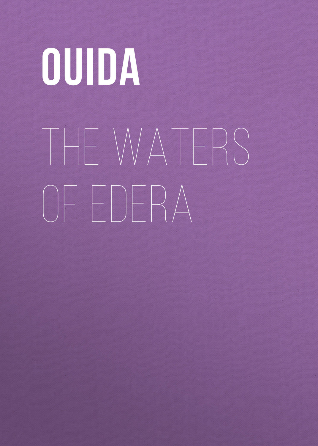 Обложка книги «The Waters of Edera»