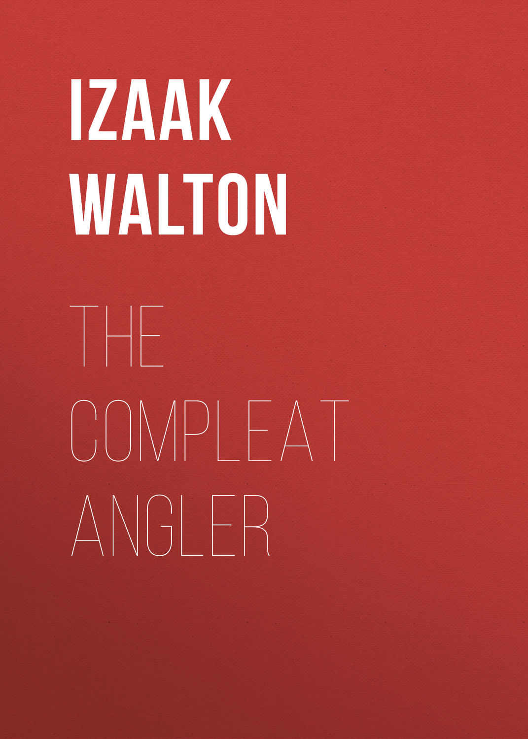 Обложка книги «The Compleat Angler»