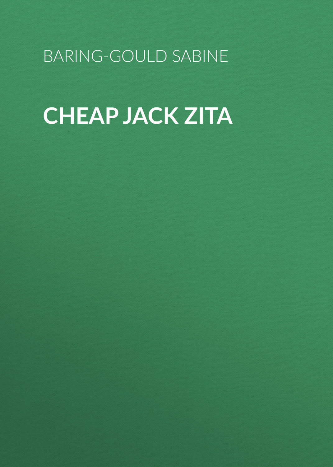 Обложка книги «Cheap Jack Zita»