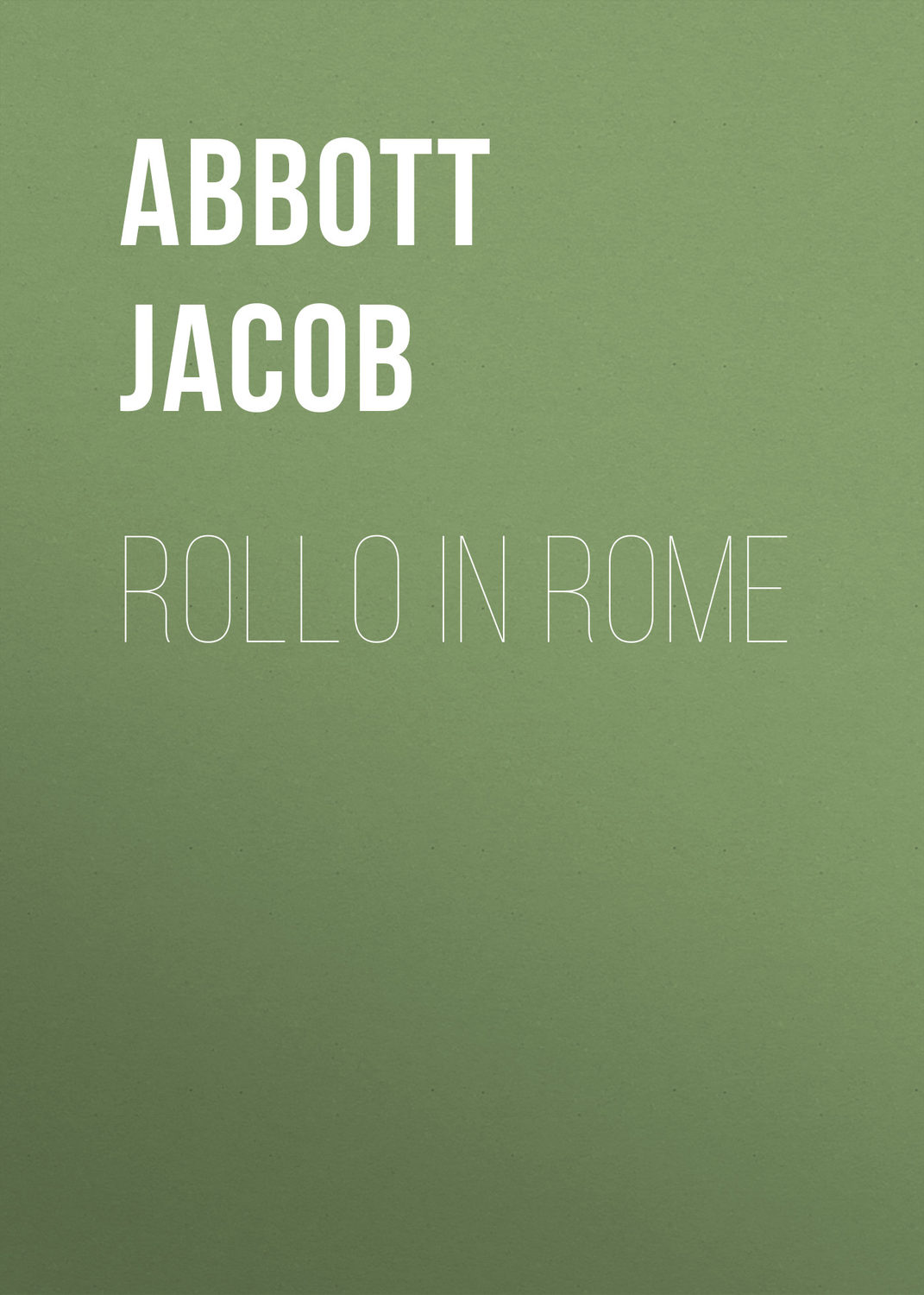 Обложка книги «Rollo in Rome»