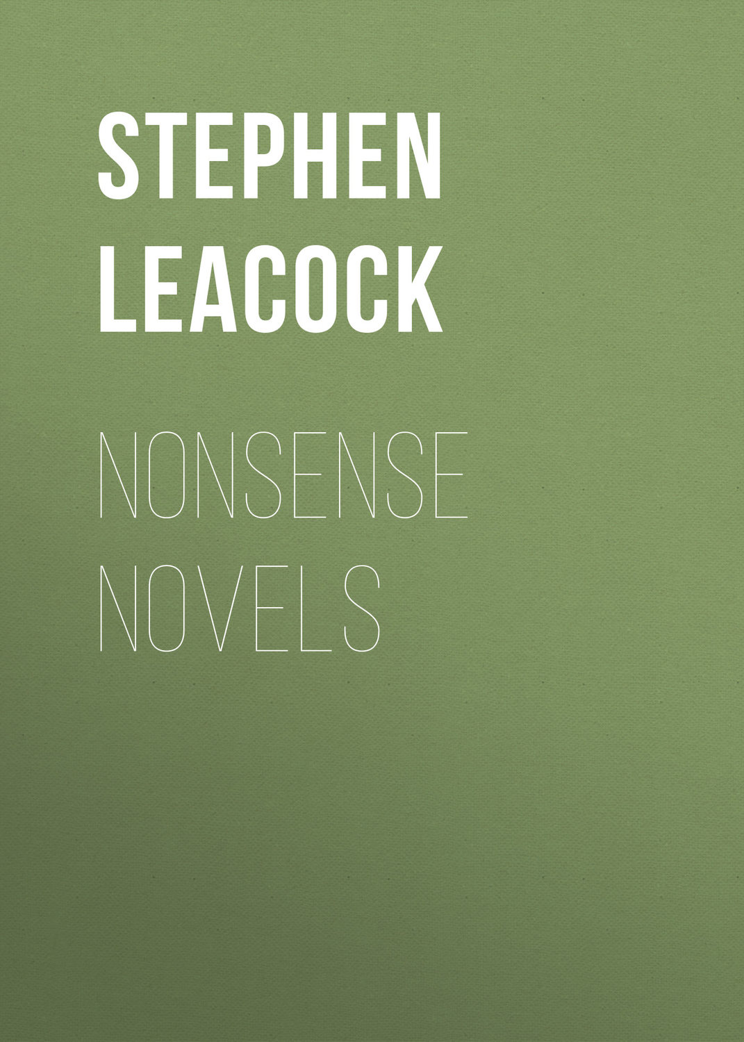 Обложка книги «Nonsense Novels»